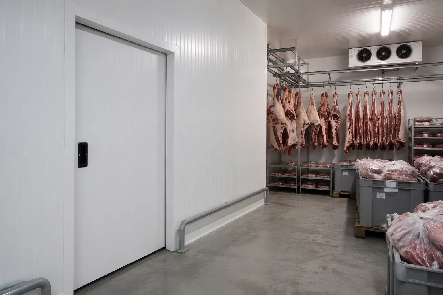 Centro de congelación para almacenamiento de carne